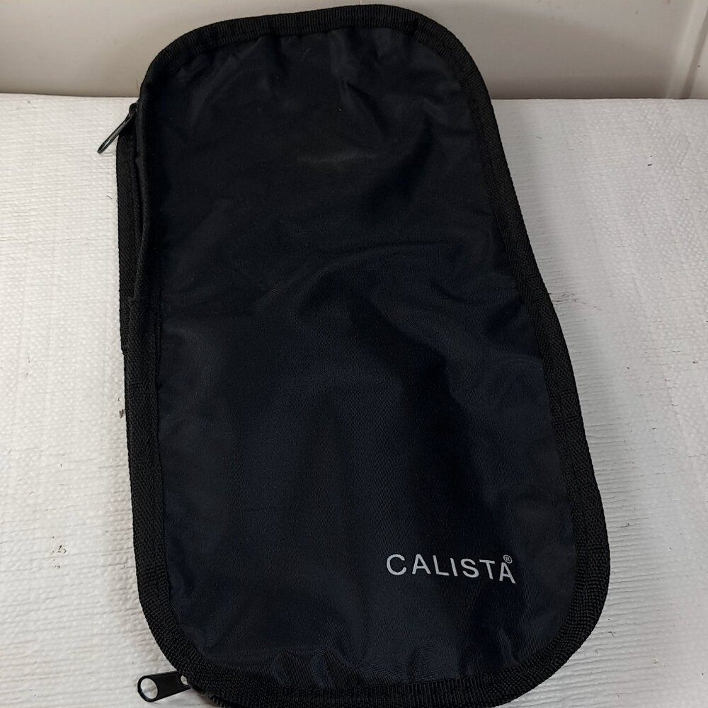 CALISTA Black Zippered Cooling Bag Insulated‎ Heat Proof Case For Hot Hair Tools